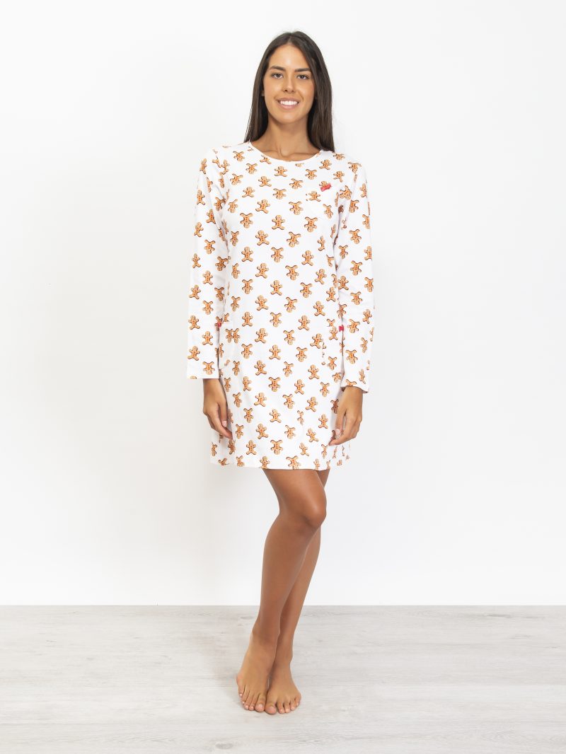 Camicia notte Verdissima biscotto