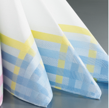 Fazzoletto Lehner righe azzurro