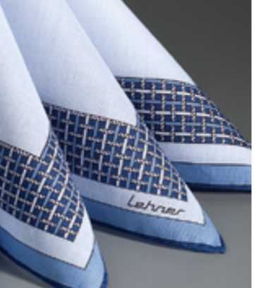 Fazzoletto Lehner fantasia blu