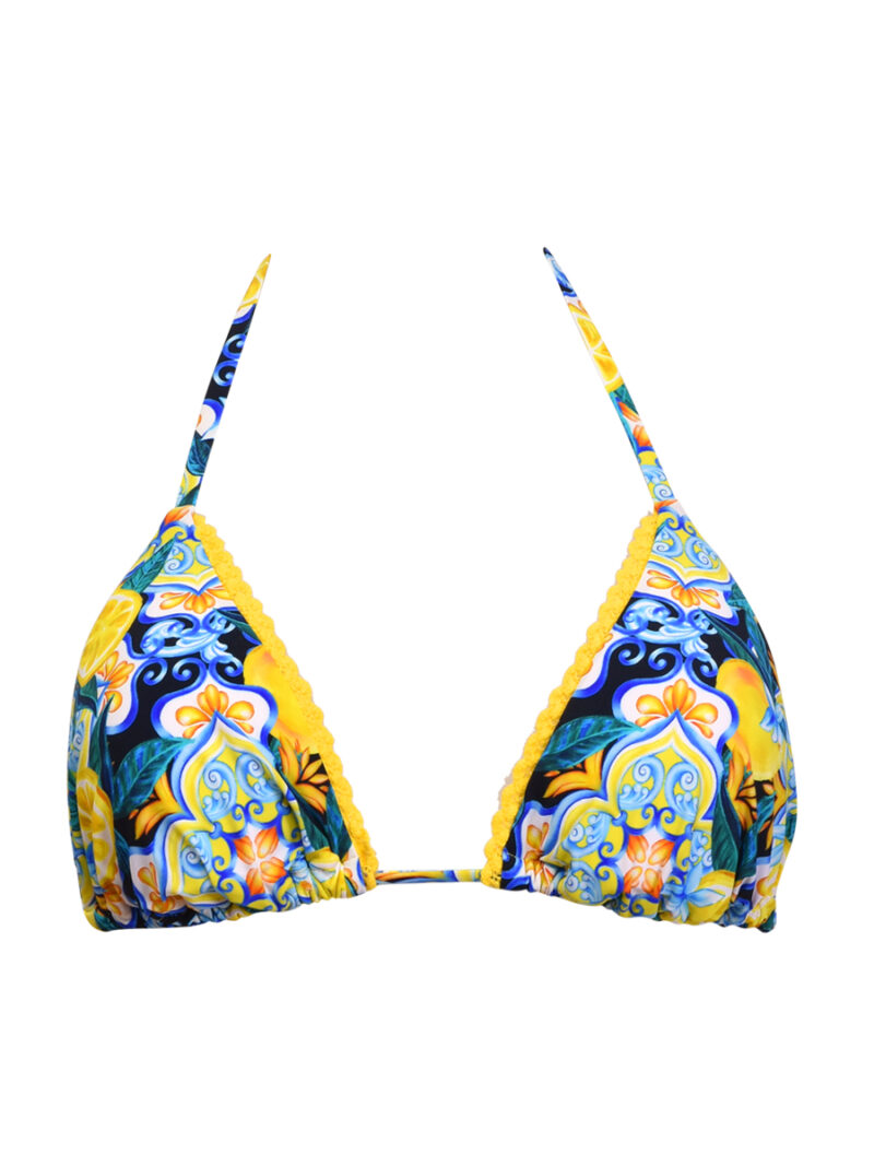 Bikini triangolo limoni Verdissima