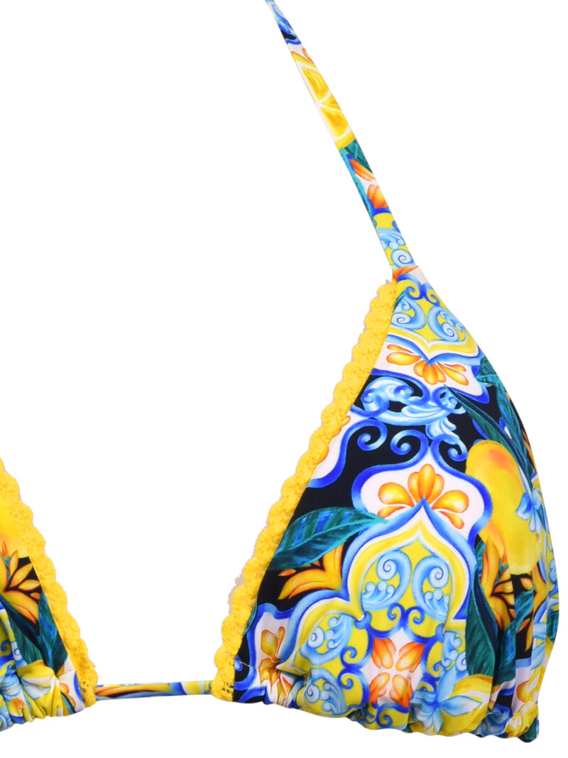 Bikini triangolo limoni Verdissima