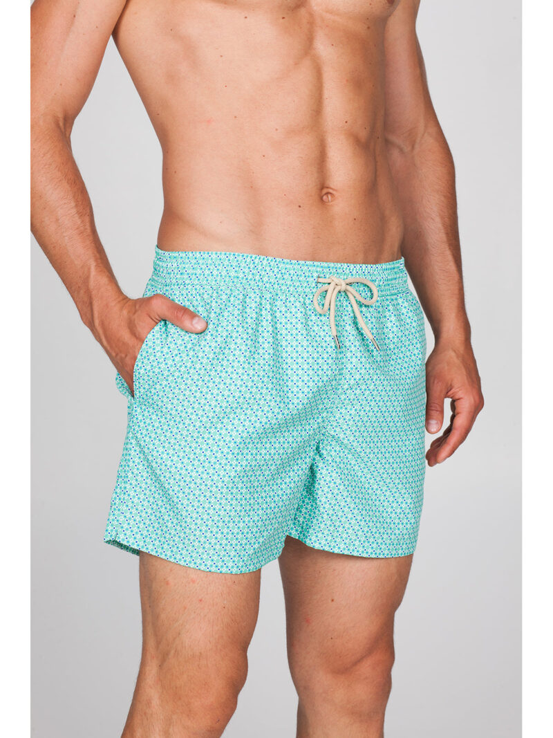 Costume da uomo in fantasia verde acqua Julipet