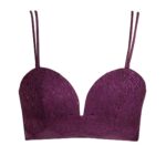 Reggiseno bustier Andres Sarda Ella bordeaux