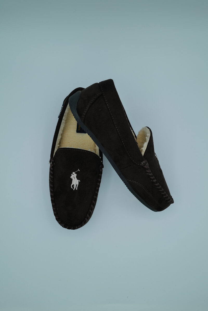 intimo-ortopedia-abbiati-Pantofola-scamosciata-marrone-Polo-Ralph-Lauren-RF103252-1