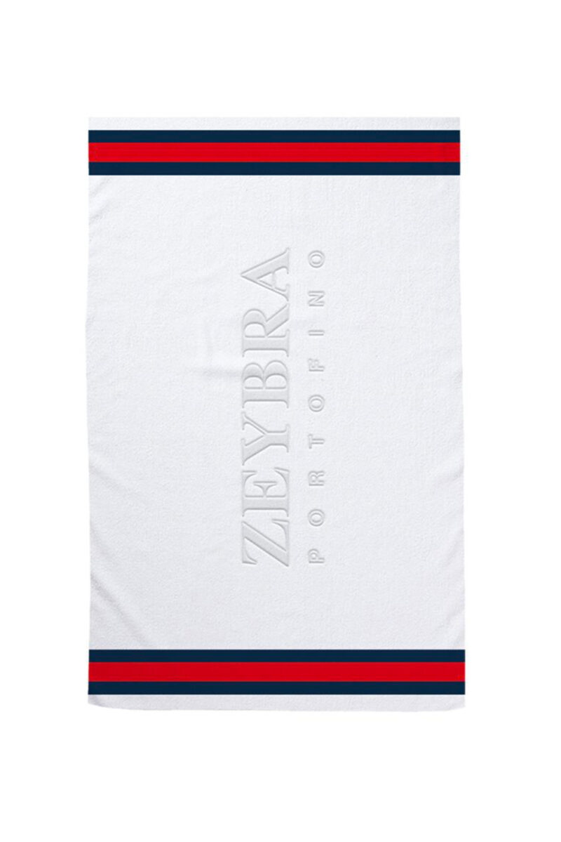 intimo-ortopedia-abbiati-Telo-mare-bianco-con-logo-Zeybra-AUQ401