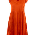 intimo-ortopedia-abbiati-Abito-corto-a-balze-caramello-Verdissima-UO81-0