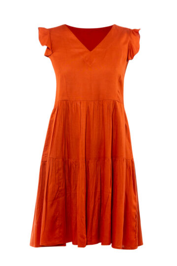 intimo-ortopedia-abbiati-Abito-corto-a-balze-caramello-Verdissima-UO81-0