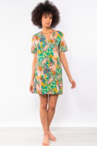 intimo-ortopedia-abbiati-Caftano-corto-in-fantasia-jungla-Verdissima-MJ70-1