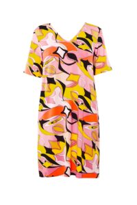 intimo-ortopedia-abbiati-Caftano-corto-in-fantasia-rosa-Verdissima-AB70-0