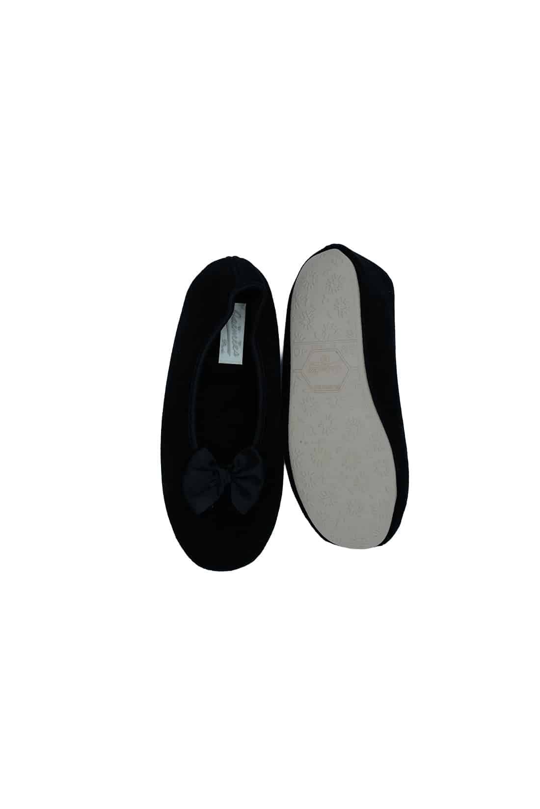intimo-ortopedia-abbiati-Pantofole-Donna-Nero-con-fiocco-Jamies-09-1