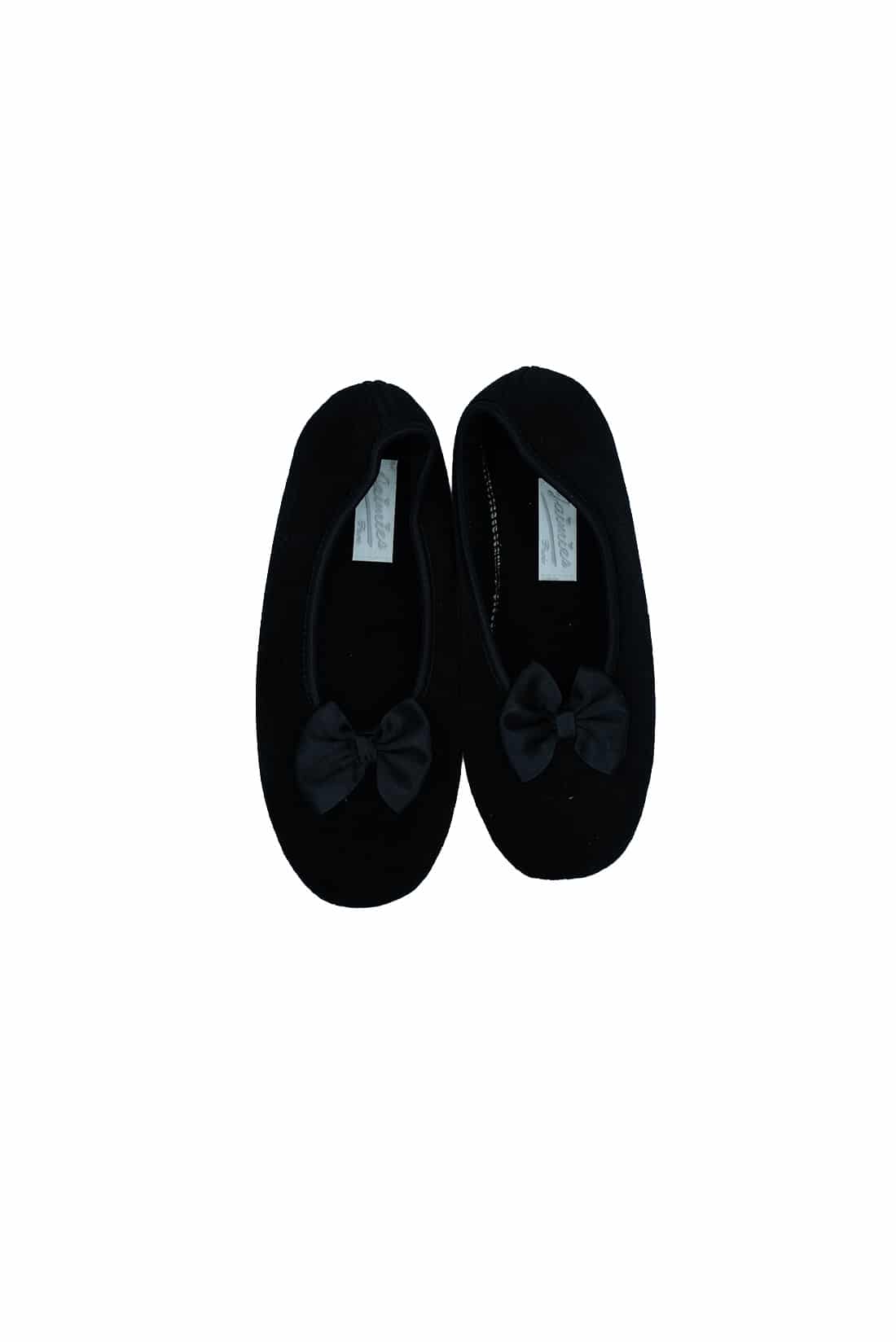 intimo-ortopedia-abbiati-Pantofole-Donna-Nero-con-fiocco-Jamies-09