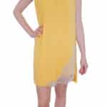 intimo-ortopedia-abbiati-Camicia-da-notte-Corta-Modal-Gialla-Pizzo-Paladini-