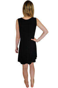 intimo-ortopedia-abbiati-Camicia-da-notte-Corta-Modal-Nera-Pizzo-Beige-Paladini-1