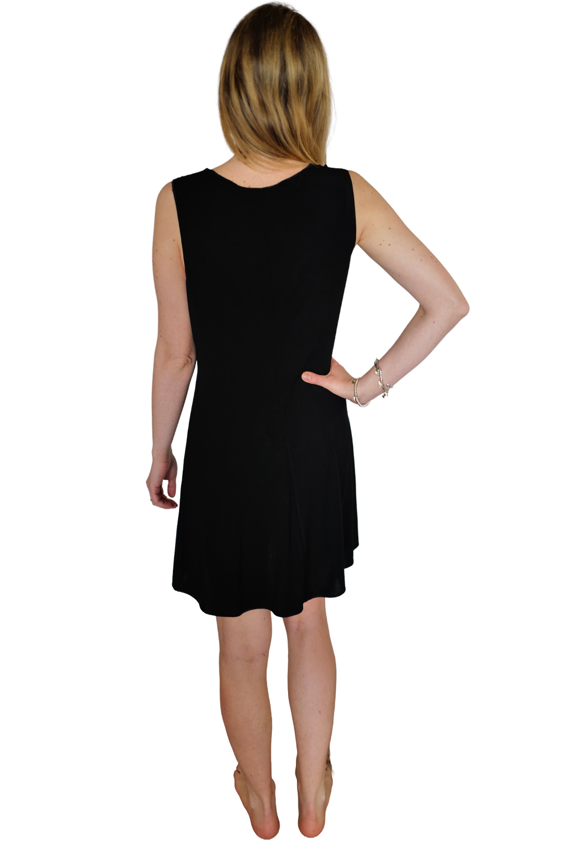 intimo-ortopedia-abbiati-Camicia-da-notte-Corta-Modal-Nera-Pizzo-Beige-Paladini-1