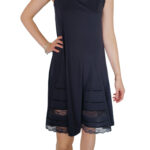 intimo-ortopedia-abbiati-Camicia-da-notte-Midi-Cotone-Blu-Pizzo-Paladini-0