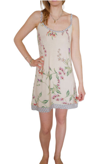 intimo-ortopedia-abbiati-Camicia-da-notte-Modal-Fantasia-Fiorata-Avorio-Paladini-0