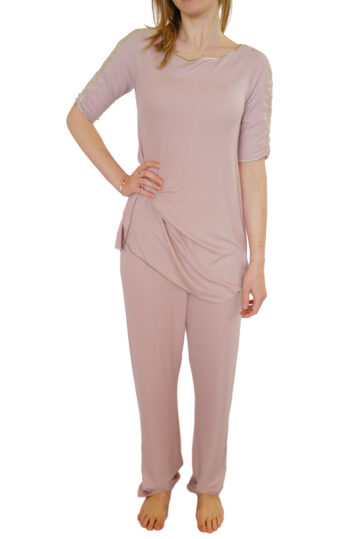 intimo-ortopedia-abbiati-Pigiama-Donna-Girocollo-Rosa-Cipria-Pizzo-Paladini-0
