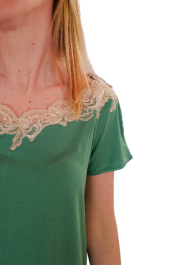 intimo-ortopedia-abbiati-Pigiama-Estivo-Modal-Verde-Pizzo-Nude-Paladini-2