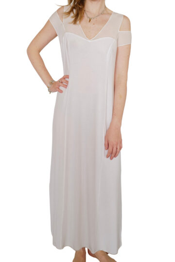 intimo-ortopedia-abbiati-Camicia-da-notte-Lunga-Modal-Bianco-Paladini-0