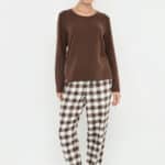 intimo-ortopedia-abbiati-Pigiama-Scozzese-Donna-Cotone-Selmark-P13173-0