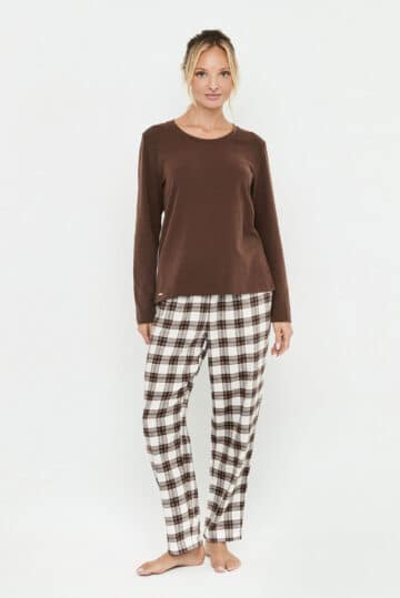 intimo-ortopedia-abbiati-Pigiama-Scozzese-Donna-Cotone-Selmark-P13173-0