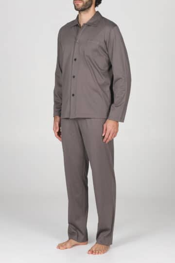 intimo-ortopedia-abbiati-Pigiama-Uomo-Bottoni-Tortora-Lagonero-Julipet--JAL183-0