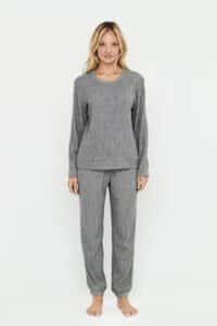 intimo-ortopedia-abbiati-Tuta-Donna-Girocollo-Grigio-Selmark-P12473-0