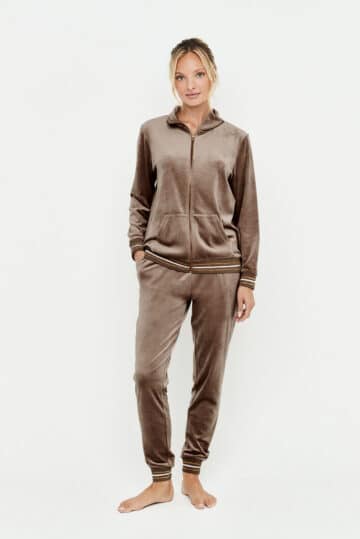 intimo-ortopedia-abbiati-Tuta-Donna-Zip-Ciniglia--Tortora-Selmark-P12952-0